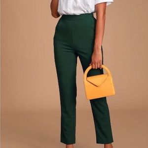 Lulus Green Trouser Pants